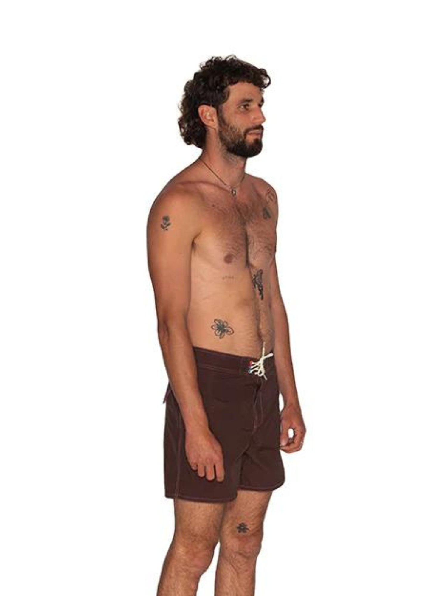 Wild Things Surf Short 17" - Chocolate/Pink - Keel Surf & Supply