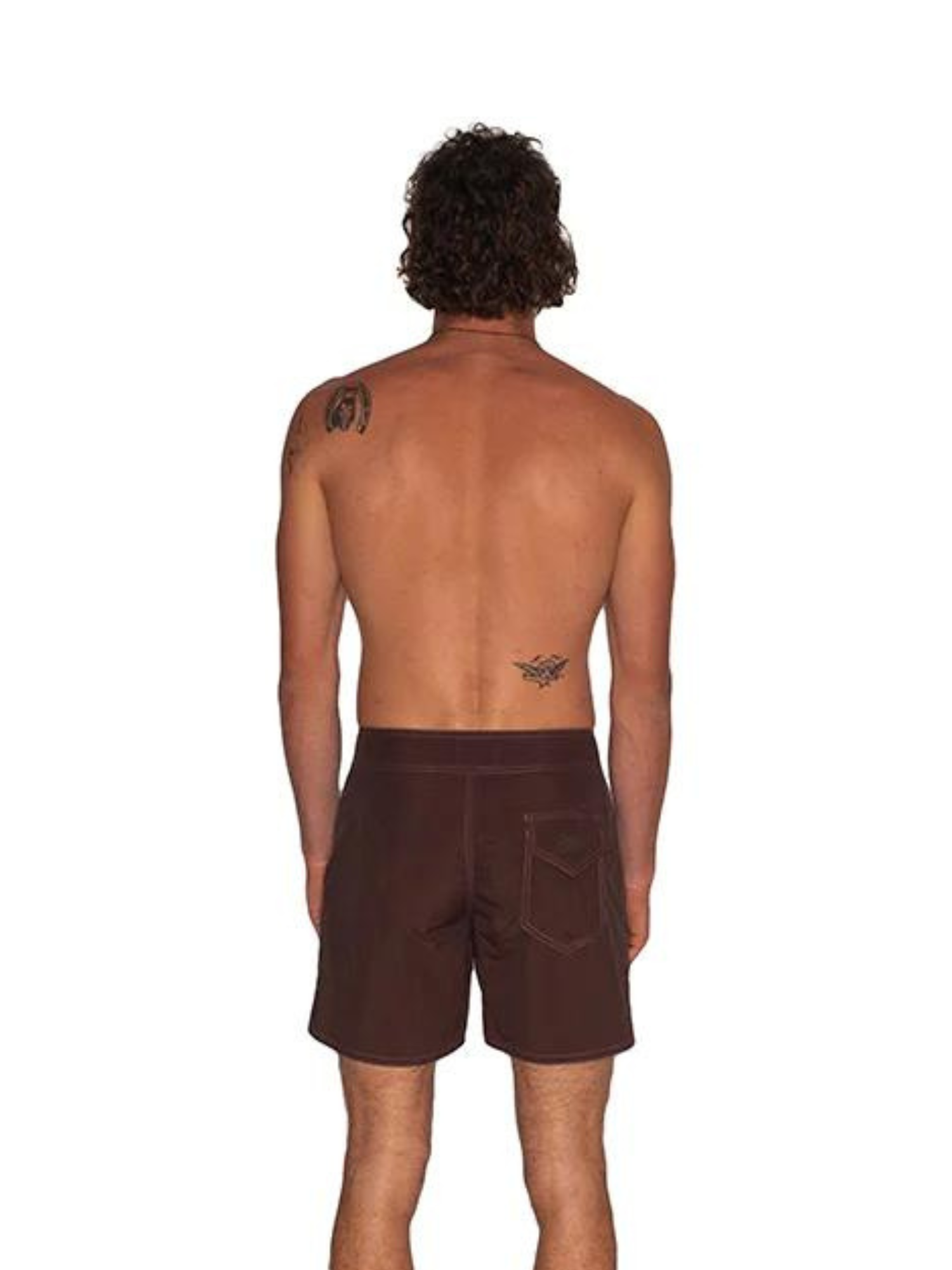 Wild Things Surf Short 17" - Chocolate/Pink - Keel Surf & Supply