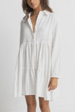 Rhythm Sonya Tiered Mini Dress White