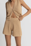 Rhythm Joni Relaxed Knit Short Sand Orange
