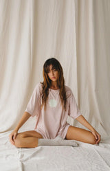 The Bare Road Sunny Hemp Tee Dusty Pink