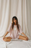 The Bare Road Sunny Hemp Tee Dusty Pink