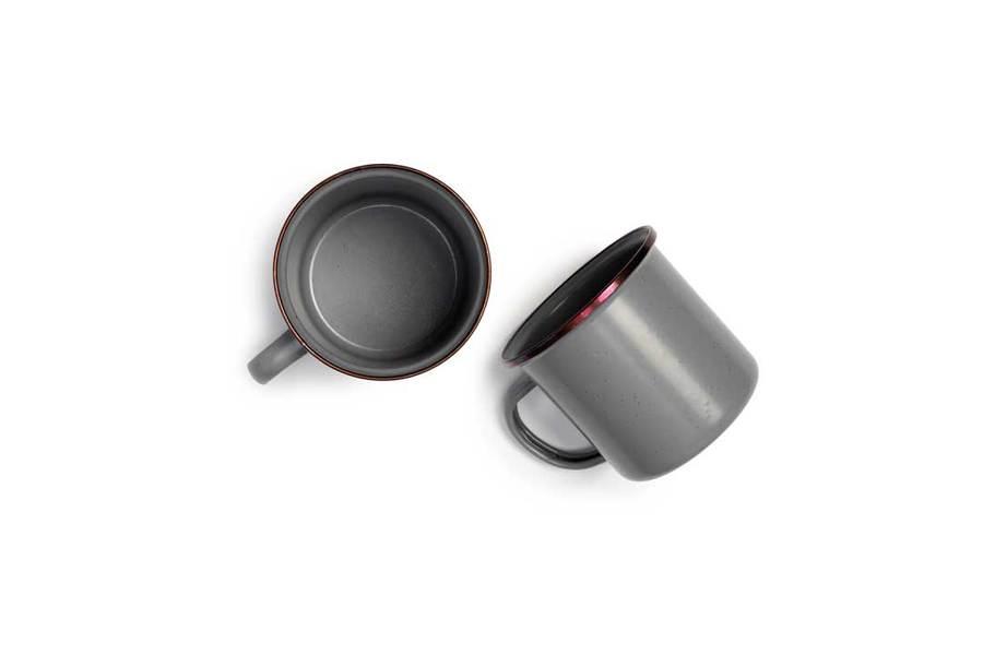 Barebones Enamel Cup Set ~ Slate Grey-Keel Surf & Supply