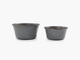 Barebones Enamel Mixing Bowl Set ~ Slate Grey-Keel Surf & Supply