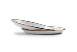 Barebones Enamel Salad Plate Set ~ Eggshell-Keel Surf & Supply