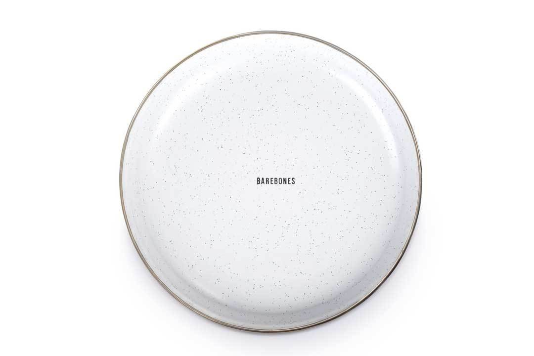 Barebones Enamel Salad Plate Set ~ Eggshell-Keel Surf & Supply