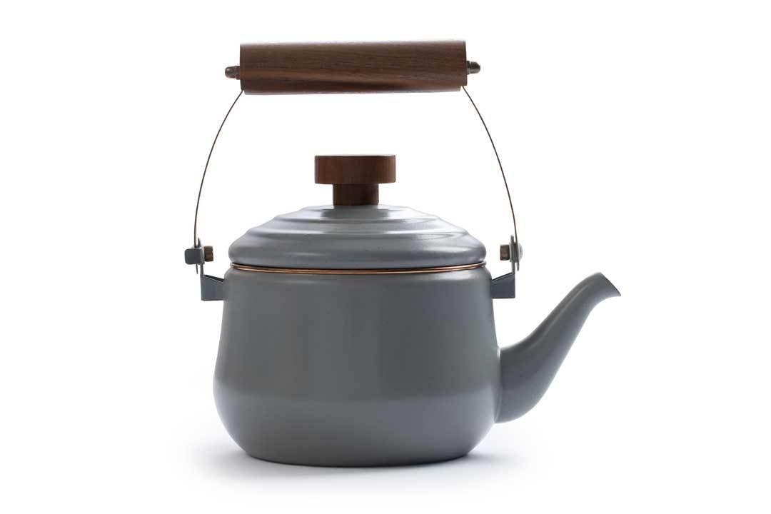 Barebones Enamel Teapot ~ Slate Grey-Keel Surf & Supply