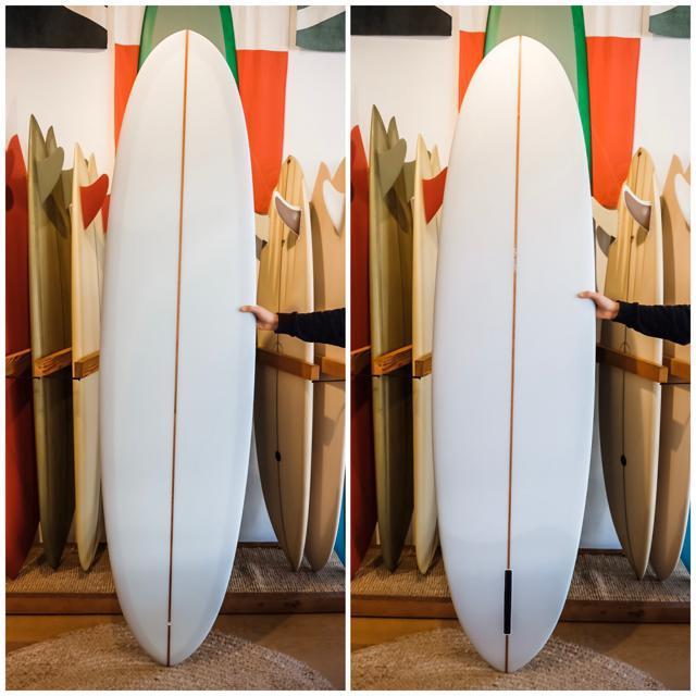 Gato Heroi 7'6" Spacepig ~ Clear / Volan / Lavender-Keel Surf & Supply