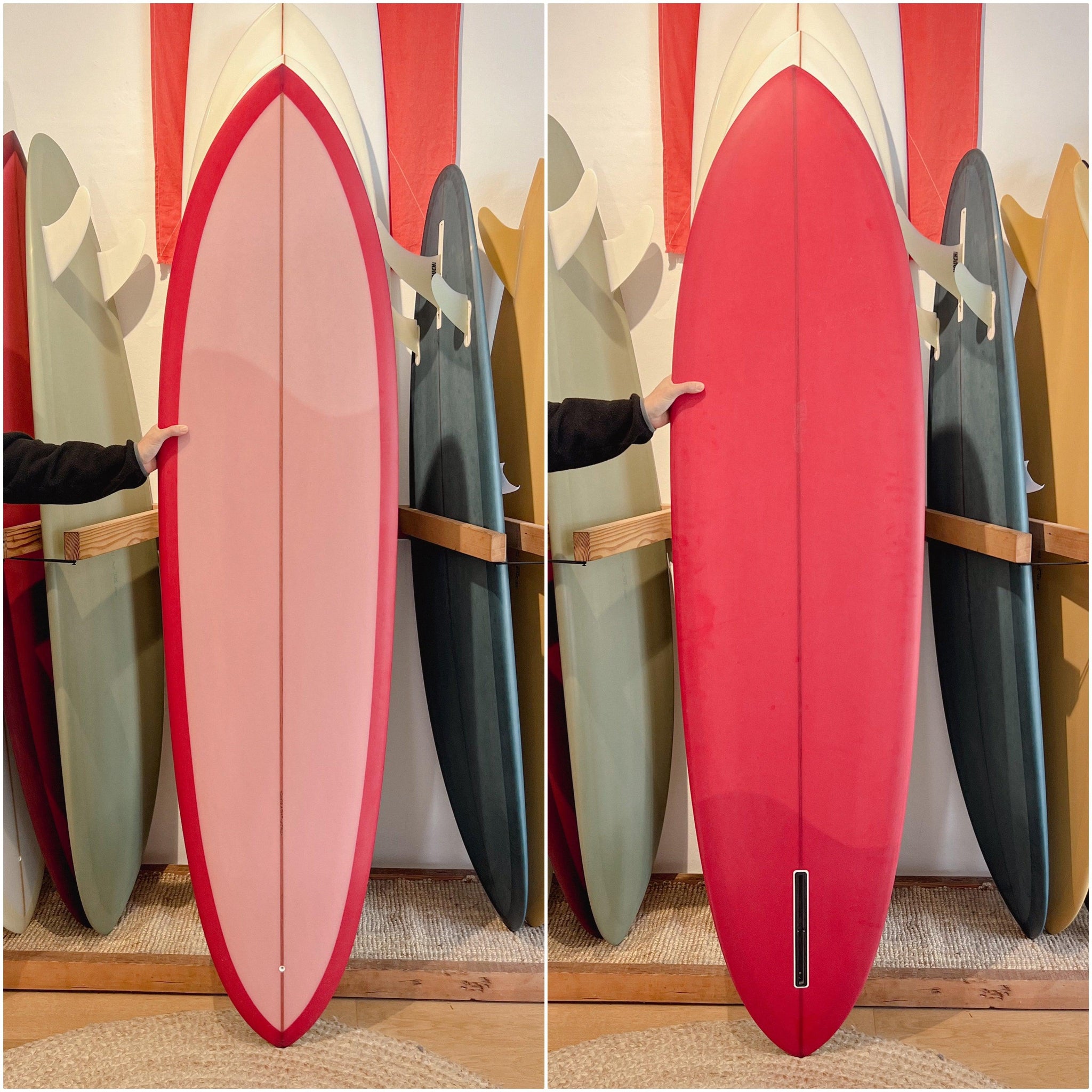 Gato Heroi Acid Drop 6'10" ~ Pink / Red-Keel Surf & Supply