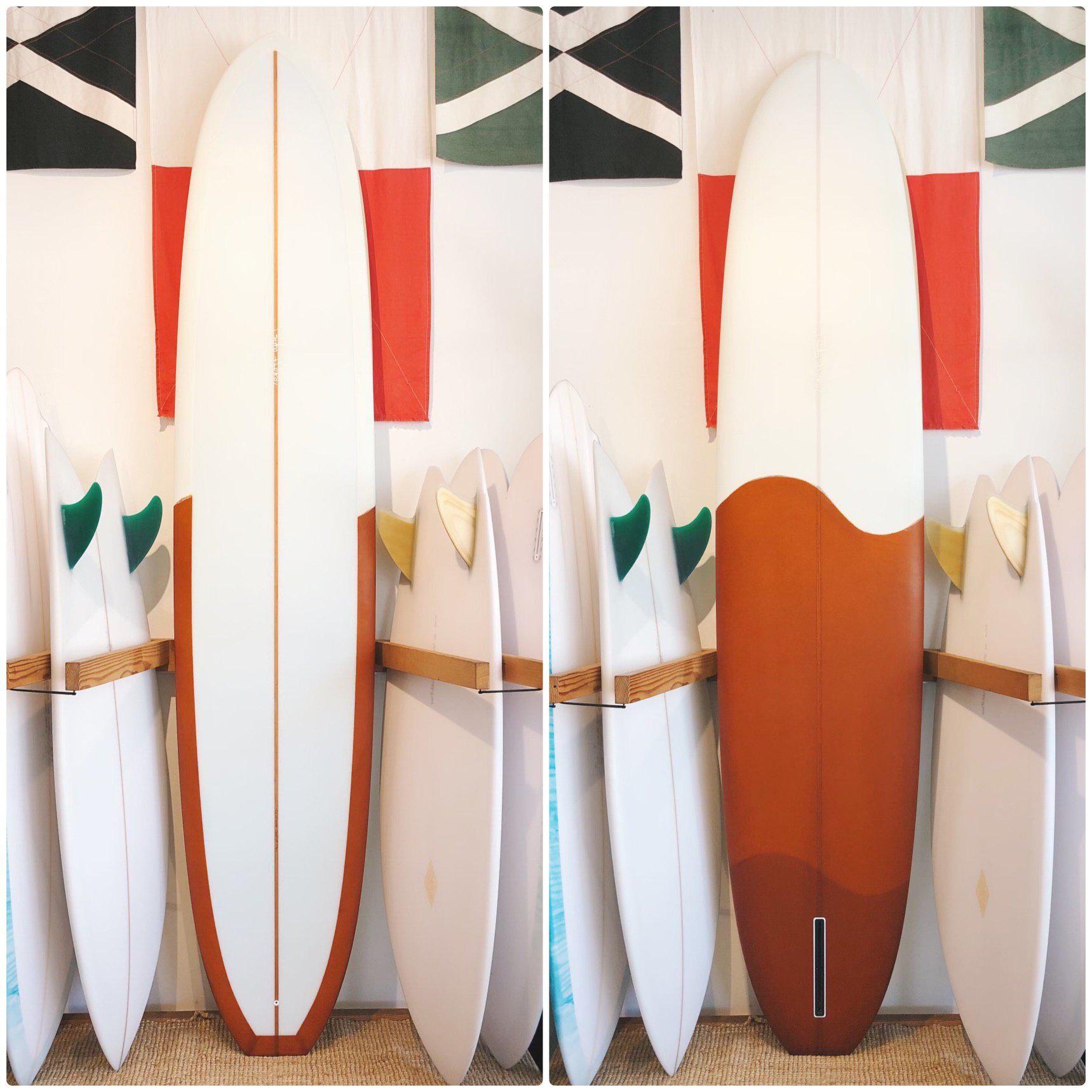 Gato Heroi Chop Op 9'4 ~ Clear / White & Rust-Keel Surf & Supply
