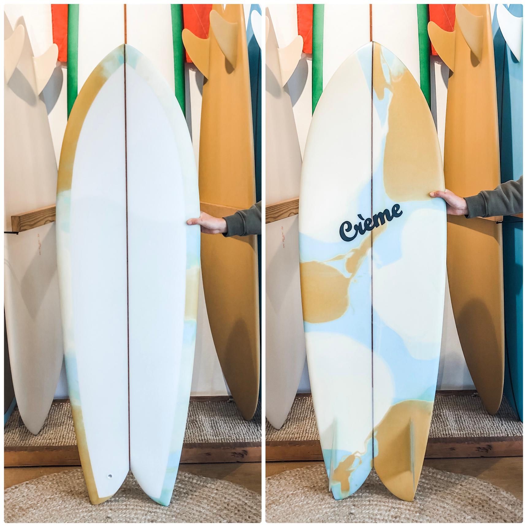 Gato Heroi Creme Fish 5'8" ~ Clear / Abstract-Keel Surf & Supply