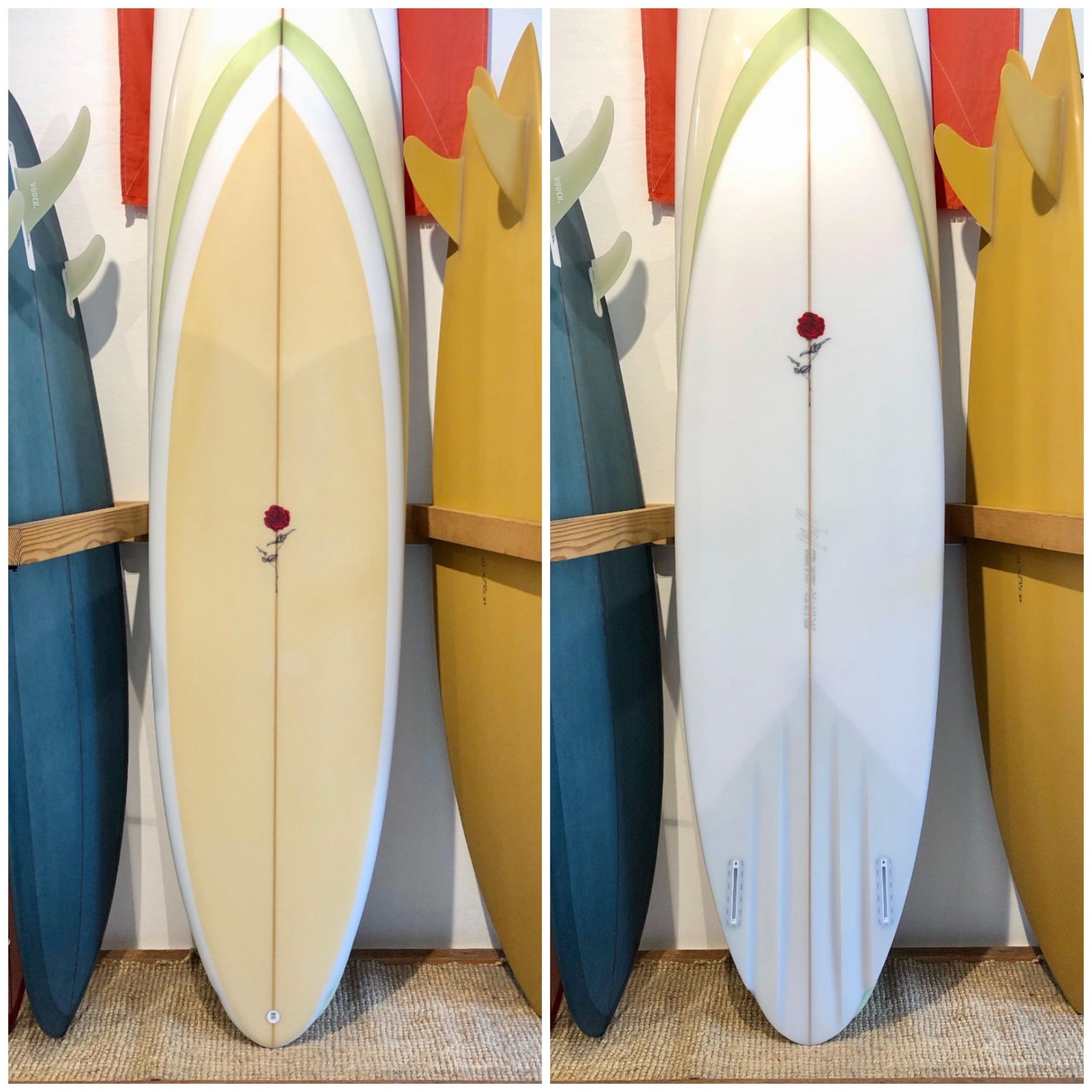 Petal to the Metal 6'7" Charlotte Charger ~ Sand / Clear