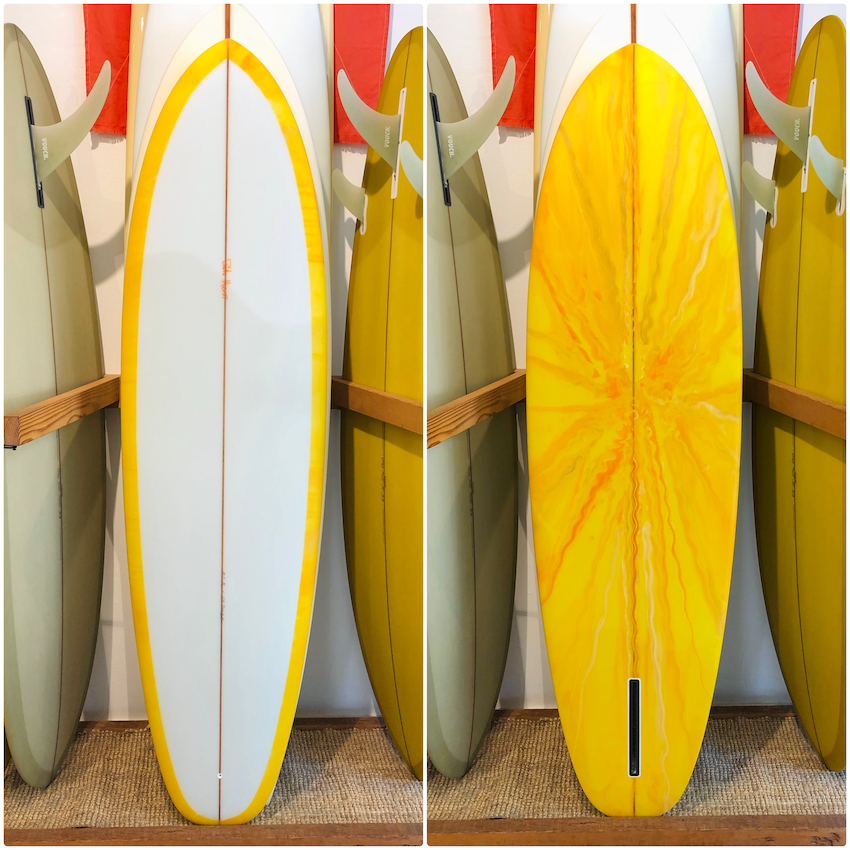 GATO HEROI 6'3" ROACH YELLOW ABSTRACT TINT