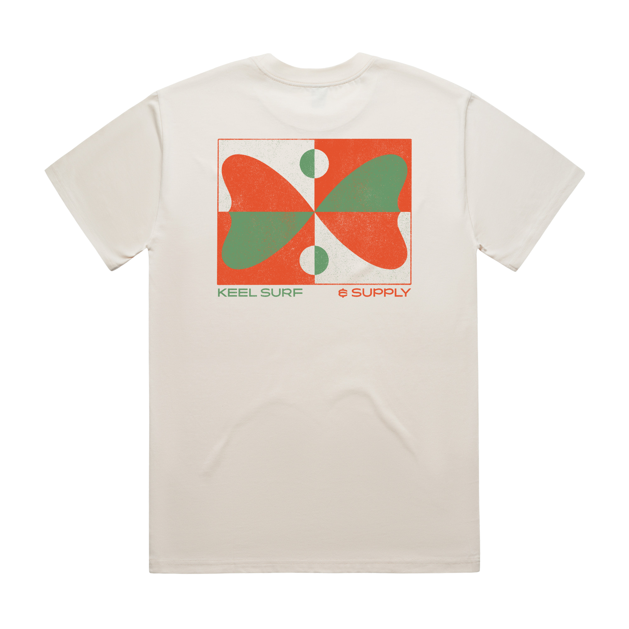 Keel Surf ~ Butterfly Fin Tee ~ Natural