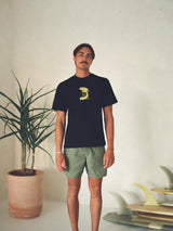 Keel Surf ~ Mushroom Surfer Heavy Tee ~ Black-Keel Surf & Supply