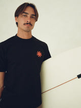 Keel Surf ~ Sun Spiral Heavy Tee ~ Black-Keel Surf & Supply