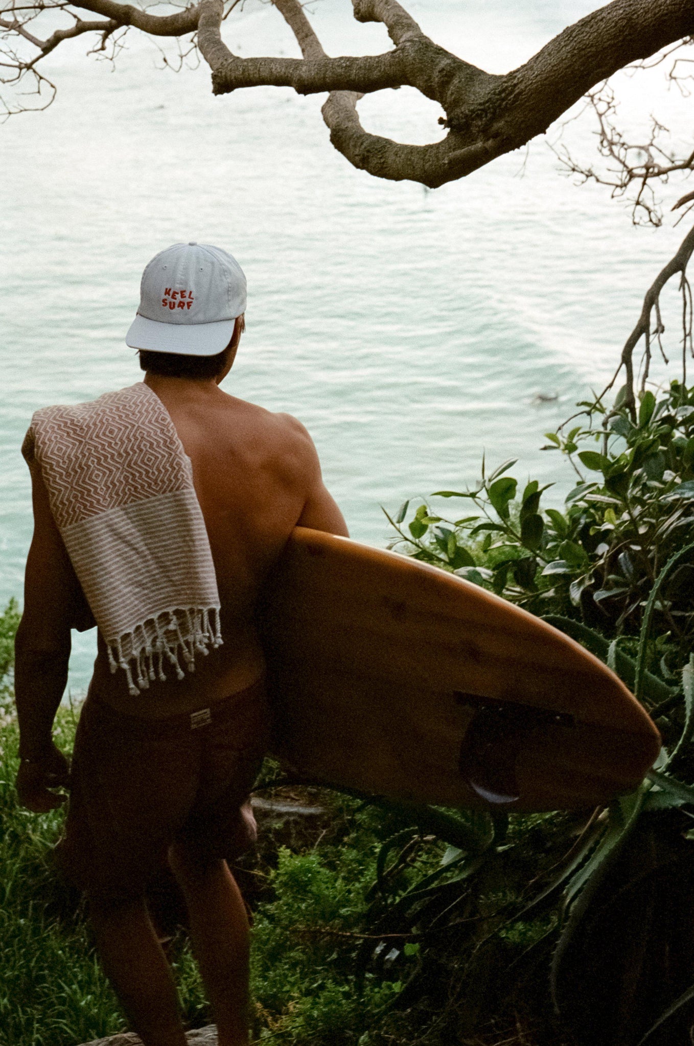 Keel x Kane Splatter Hat ~ White / Red-Keel Surf & Supply