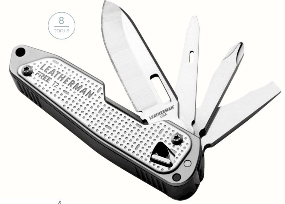 Leatherman Free T2 ~ Stainless Steel-Keel Surf & Supply