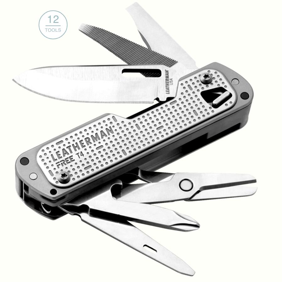Leatherman Free T4 ~ Stainless Steel-Keel Surf & Supply