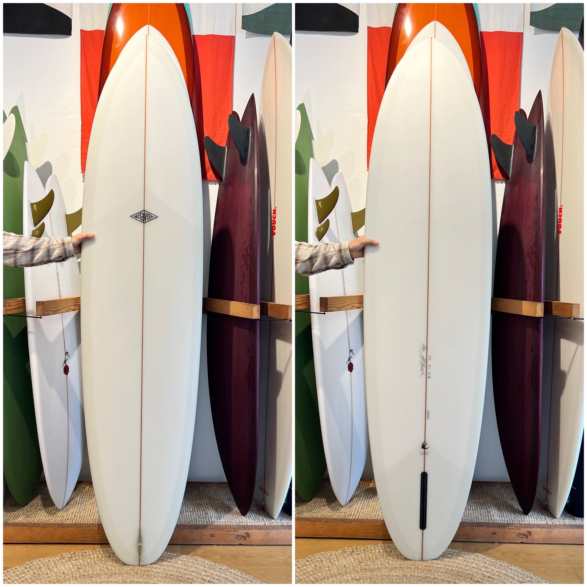 MCTAVISH 7'4" Rincon ~ Champagne Volan-Keel Surf & Supply