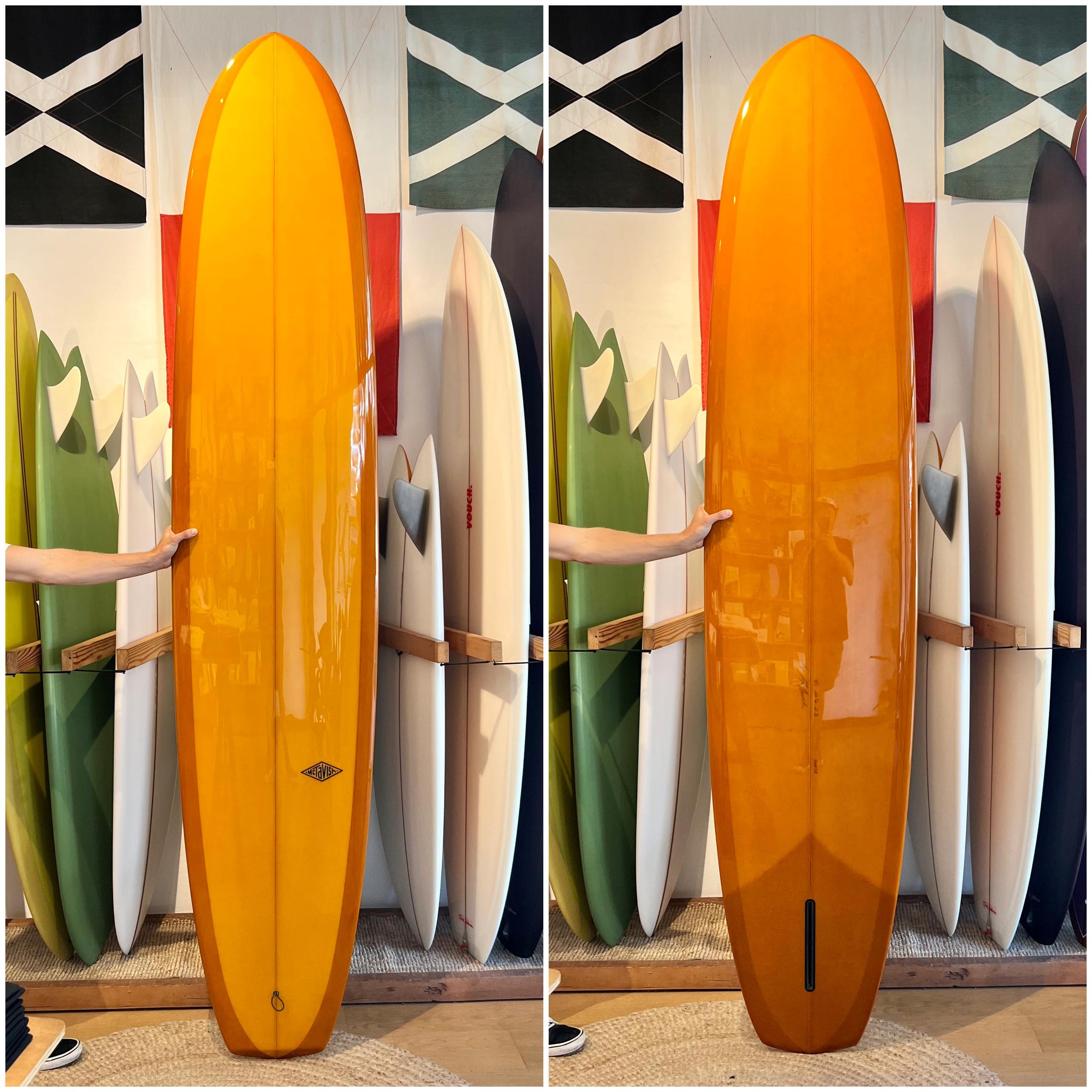 McTavish Beatnik 9'1" ~ Orange Gloss-Keel Surf & Supply