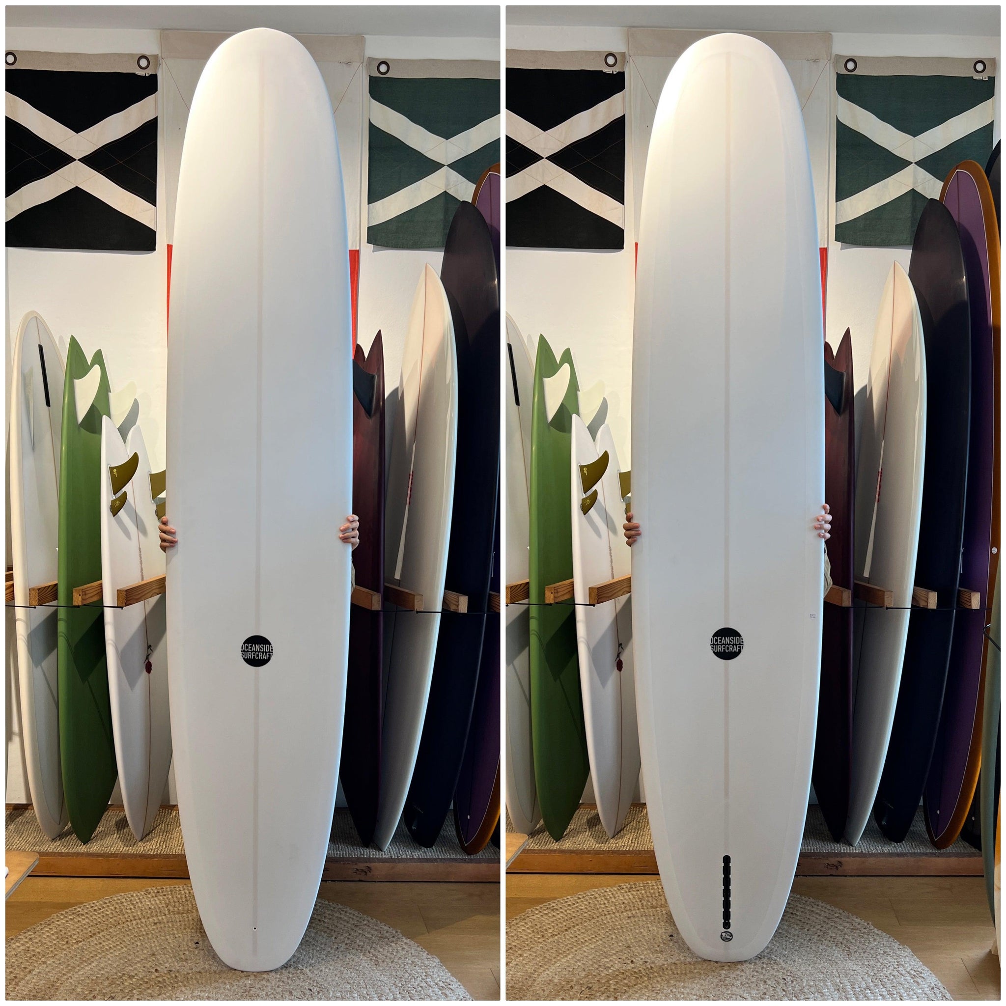 Oceanside 9'4" Deville ~ White Pigment-Keel Surf & Supply