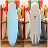 Petal to the Metal Charlotte Charger 6'8" ~ Cyan / Brown-Keel Surf & Supply