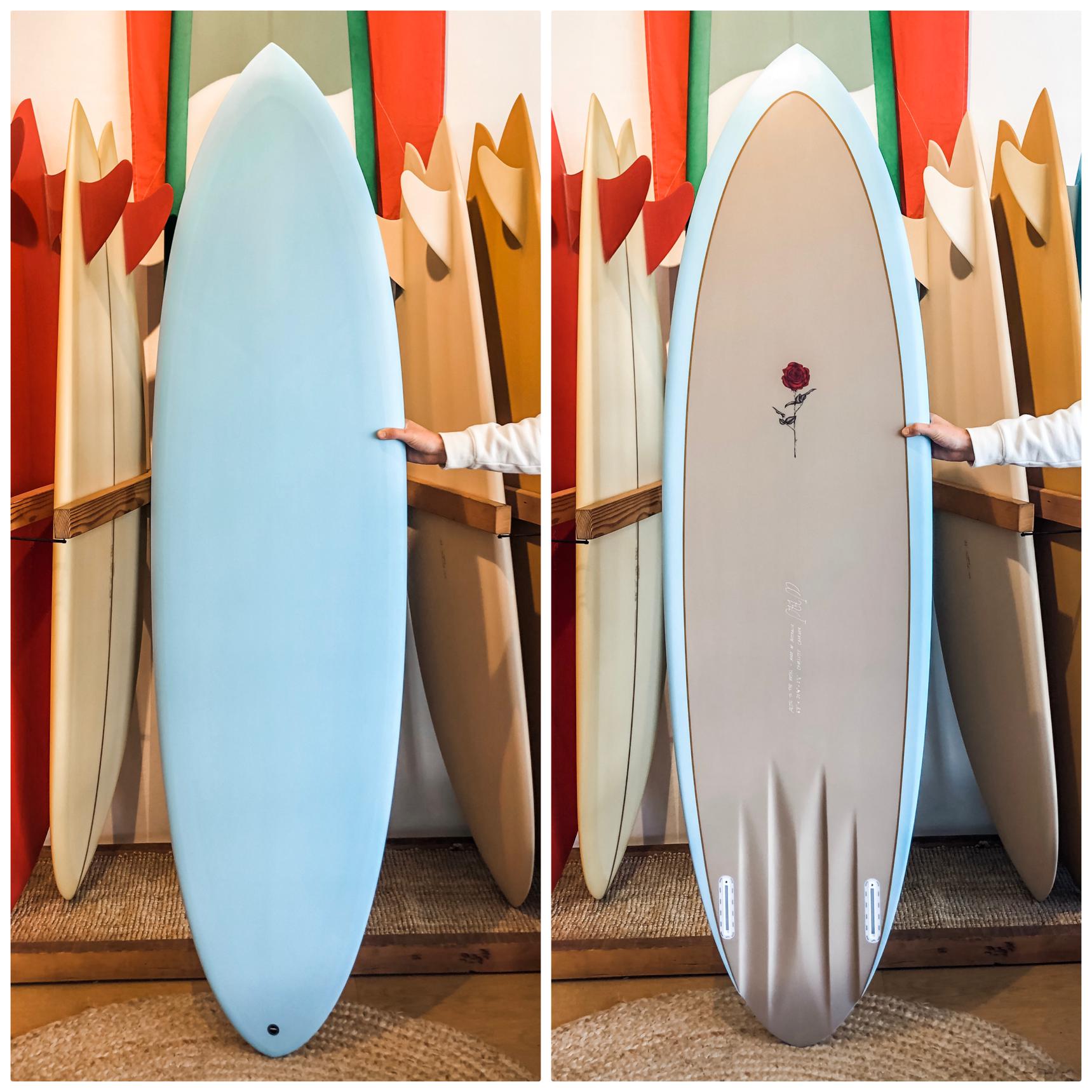 Petal to the Metal Charlotte Charger 6'8" ~ Cyan / Brown-Keel Surf & Supply