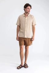 RHYTHM CLASSIC LINEN JAM ~ COFFEE-Keel Surf & Supply