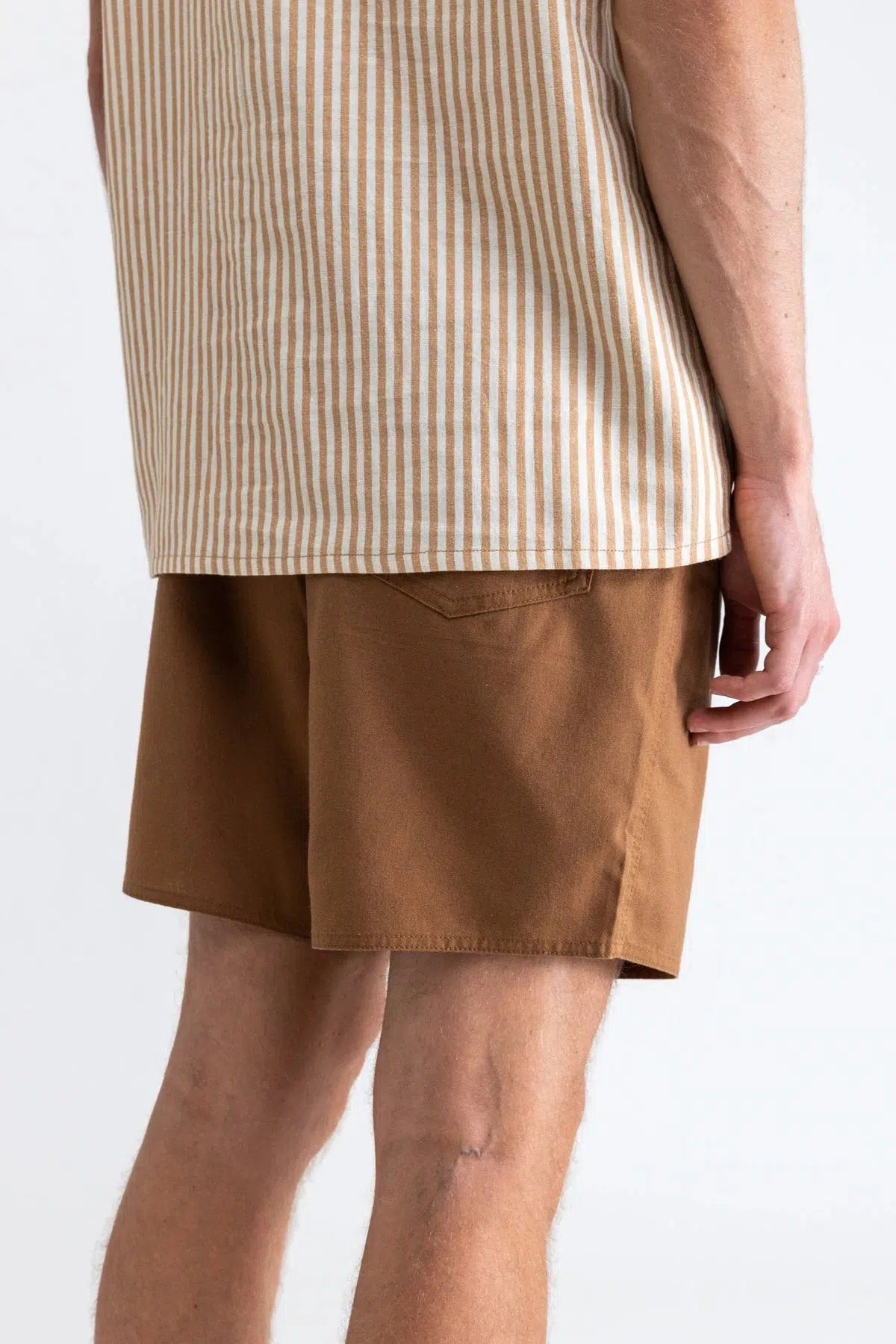 RHYTHM CLASSIC LINEN JAM ~ COFFEE-Keel Surf & Supply