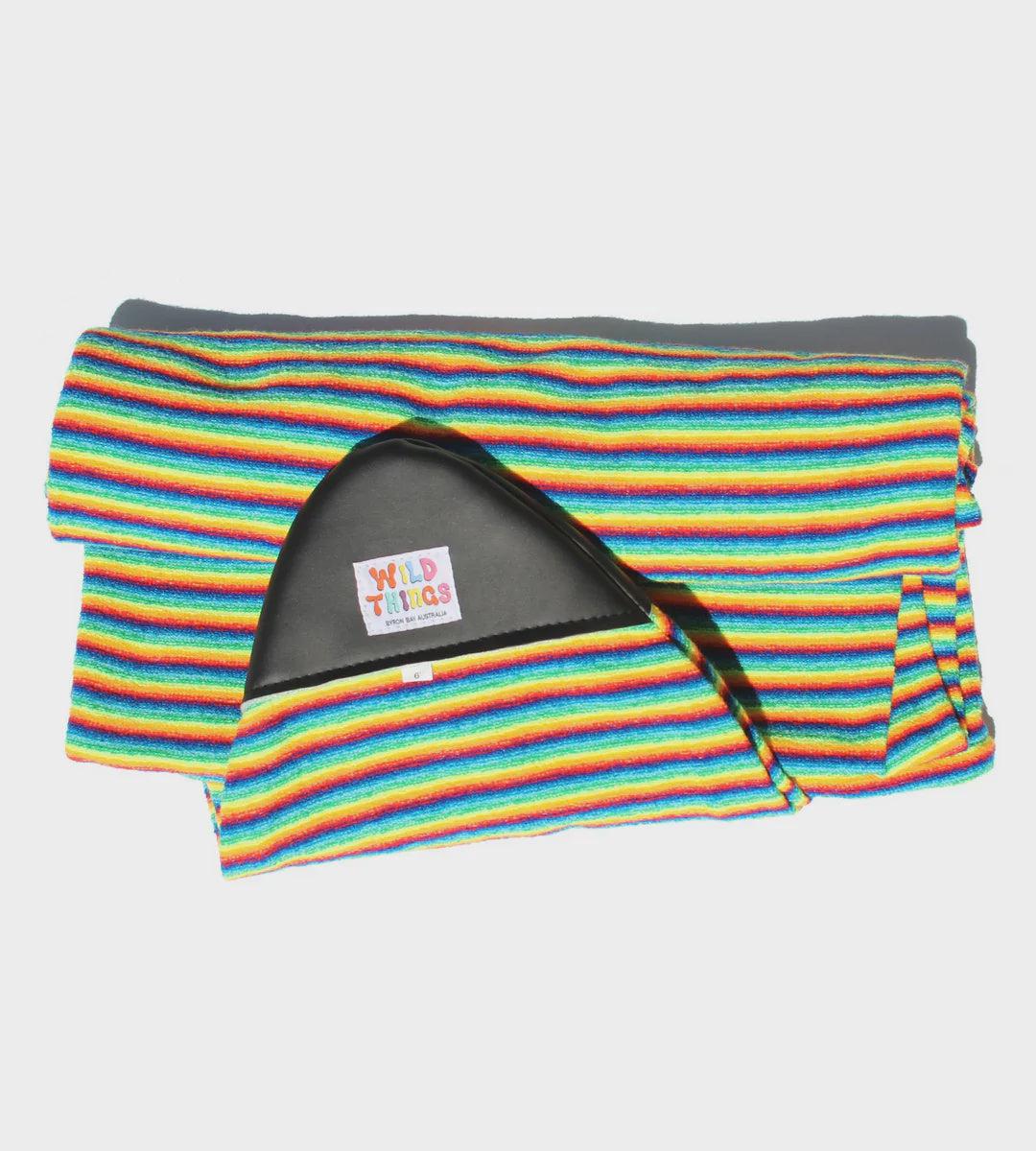 Wild Things Short Board Sock ~ Rainbow