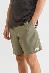 Rhythm Classic Linen Jam ~ Olive-Keel Surf & Supply