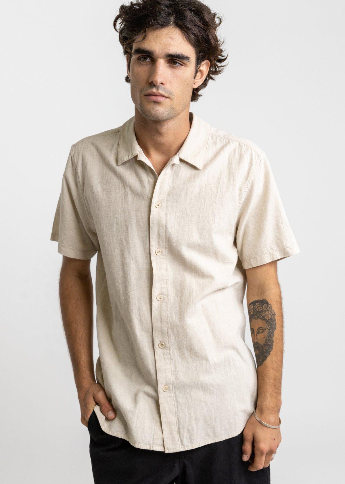Rhythm Classic Linen SS Shirt ~ Sand-Keel Surf & Supply