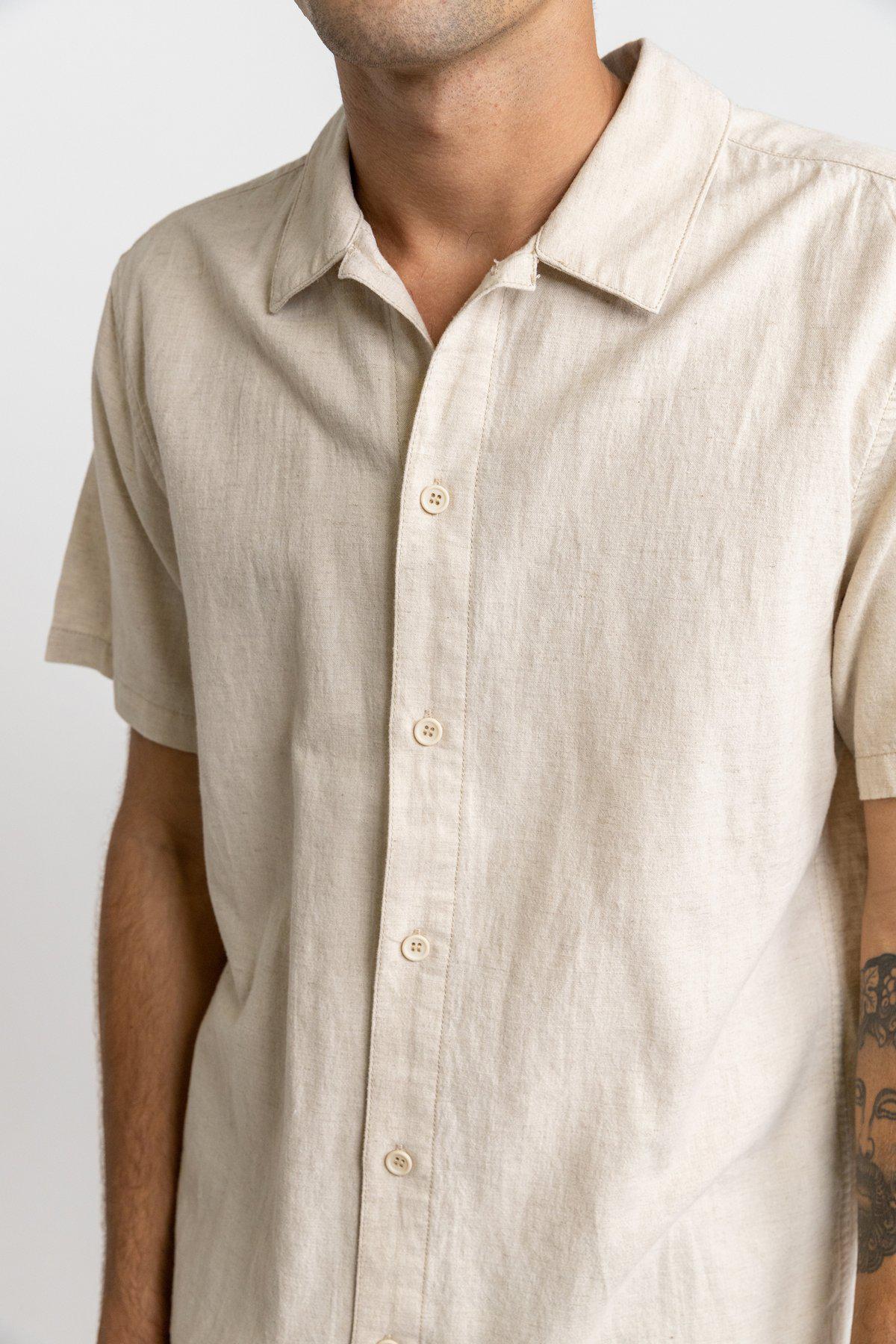 Rhythm Classic Linen SS Shirt ~ Sand-Keel Surf & Supply