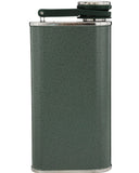 STANLEY CLASSIC EASY FILL WIDE MOUTH FLASK 8OZ HAMMERTONE GREEN-Keel Surf & Supply