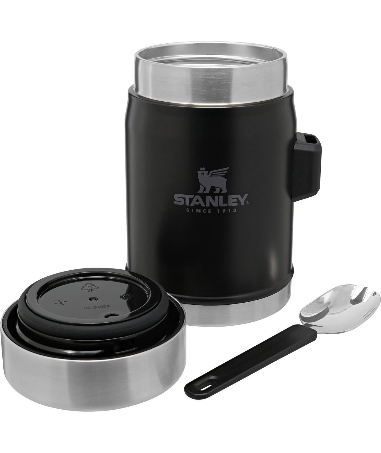 STANLEY CLASSIC LEGENDARY FOOD JAR + SPORK | 14 OZ ~ Matte Black-Keel Surf & Supply