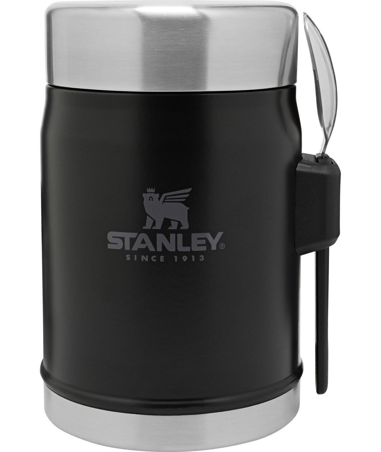 STANLEY CLASSIC LEGENDARY FOOD JAR + SPORK | 14 OZ ~ Matte Black-Keel Surf & Supply