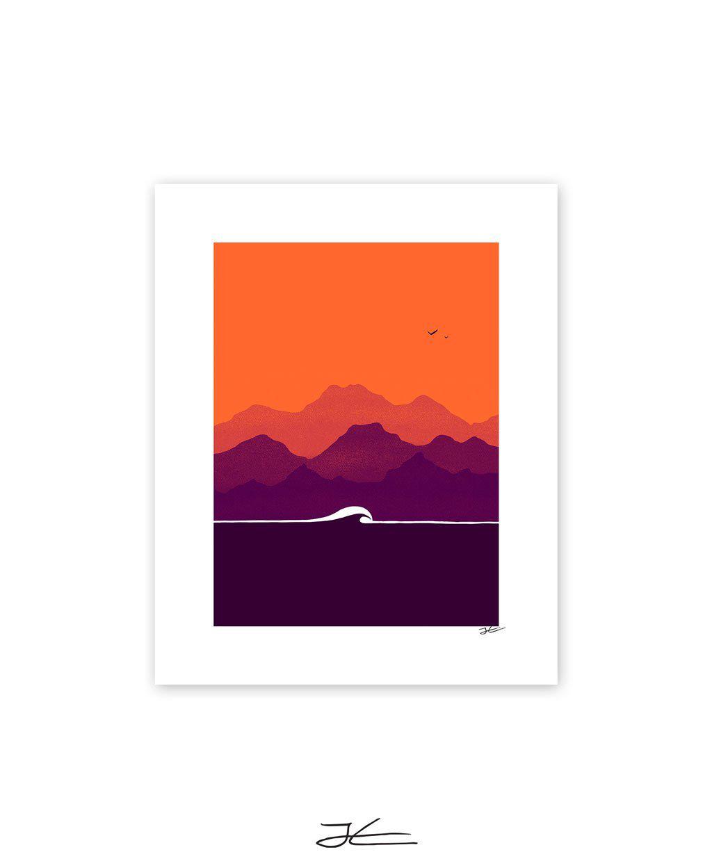 Sunset Print ~ Jonas Claesson-Keel Surf & Supply