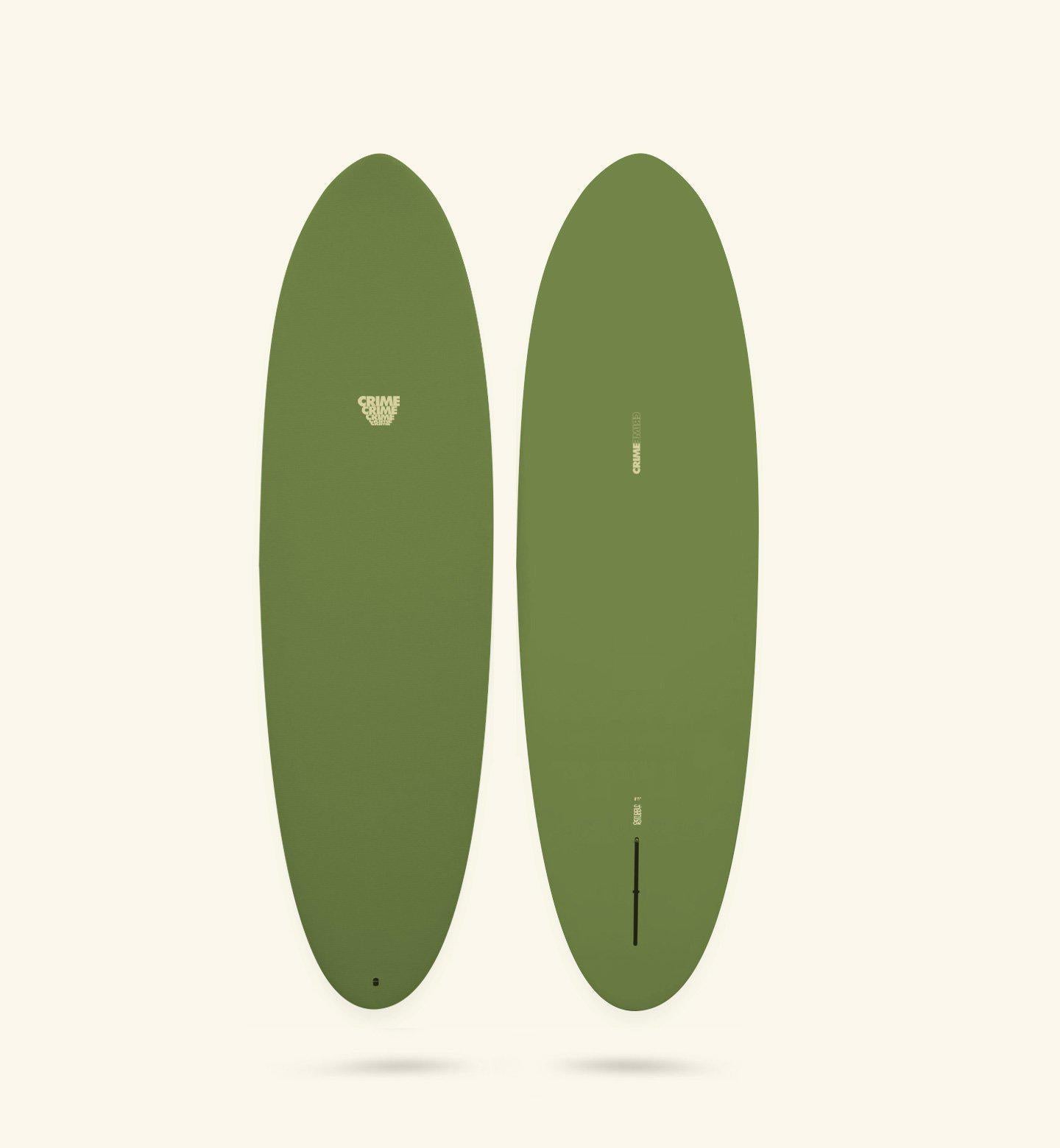 Surf Crime Stubby 7'0" ~ Army Green-Keel Surf & Supply
