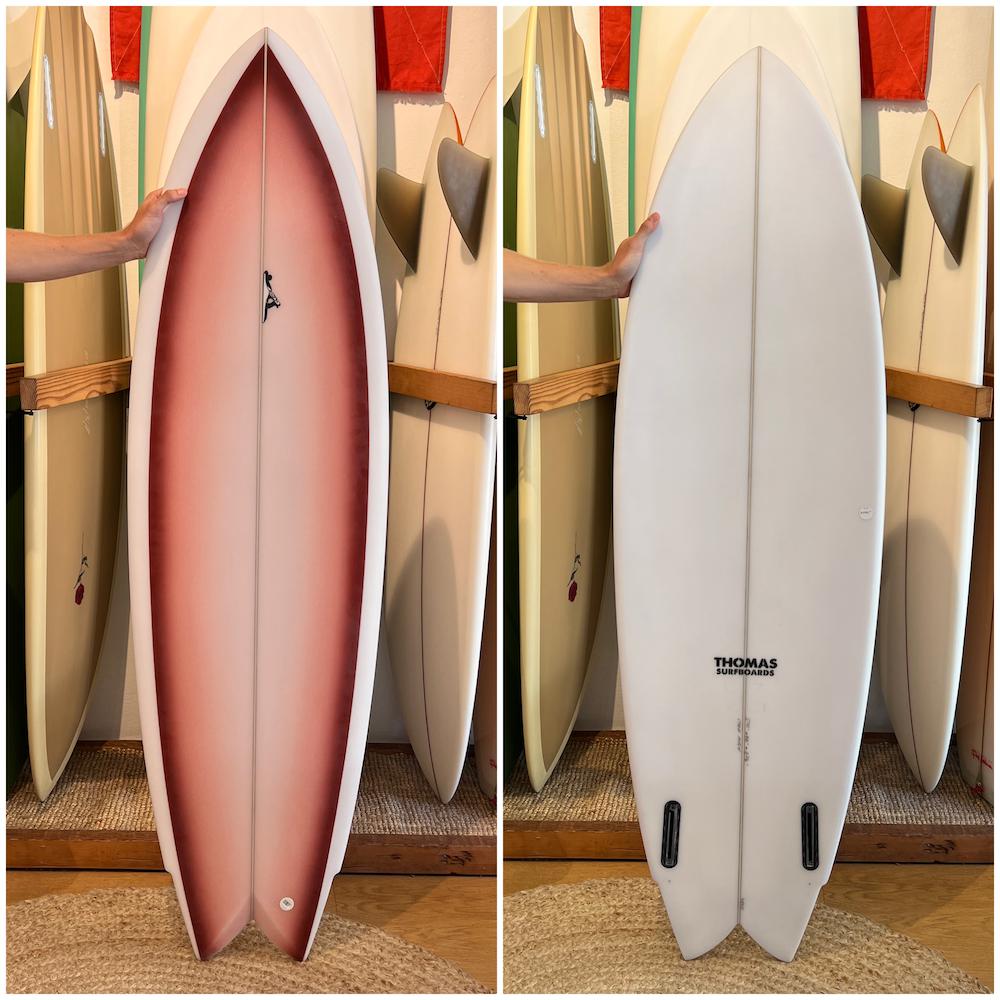 THOMAS BEXTON 5'10" MOD FISH - RED SPRAY-Keel Surf & Supply