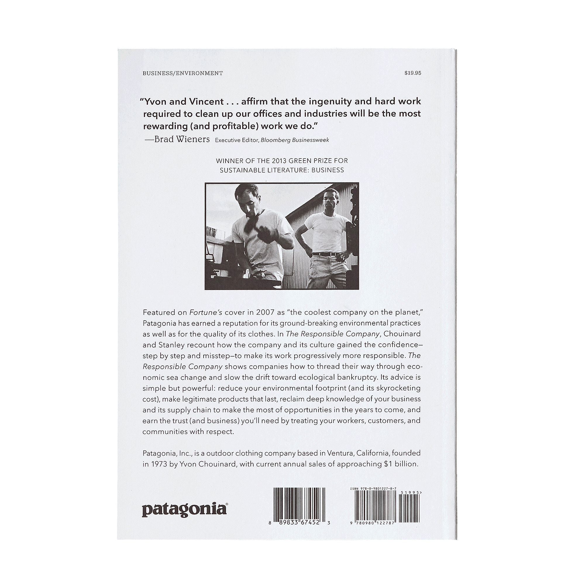 The Responsible Company: What We've Learned from Patagonia's First 40 Years ~ Yvon Chouinard & Vincent Stanley-Keel Surf & Supply
