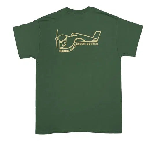True Ames Greenough Airplane Logo T-Shirt ~ Sage-Keel Surf & Supply