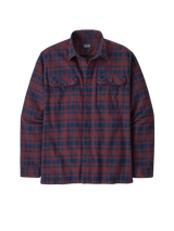Patagonia Long-Sleeved Organic Cotton Midweight Fjord Flannel Shirt Sequoia Red
