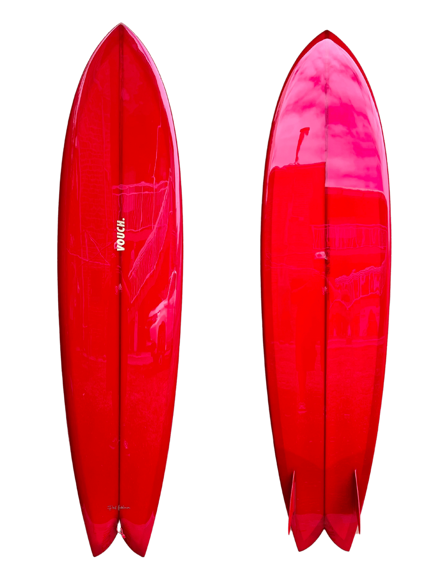 Vouch Surf 7'6" Mid Vish - Red Gloss