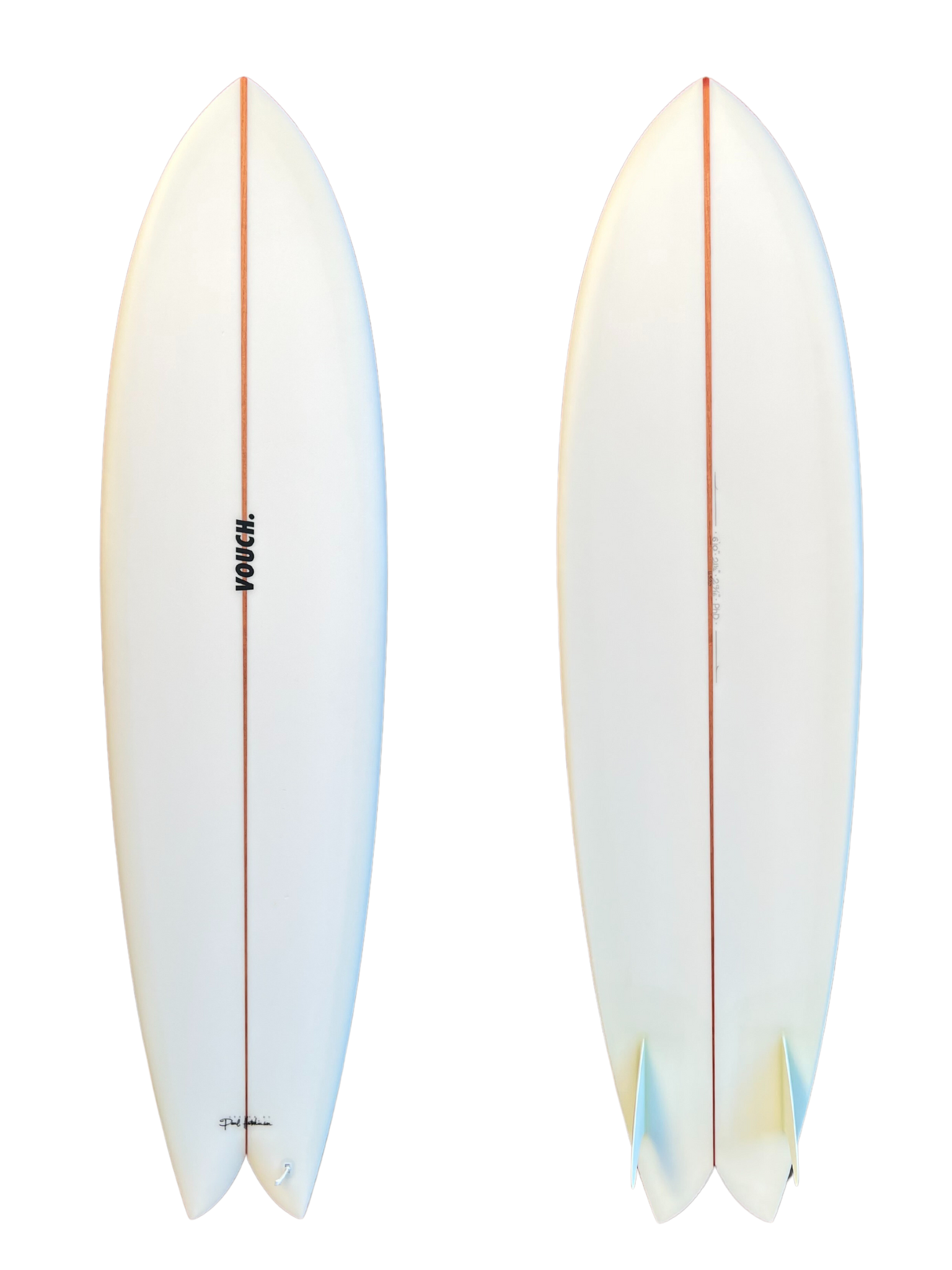 Vouch Surf Mid Vish 6'10" Clear | Keel Surf & Supply