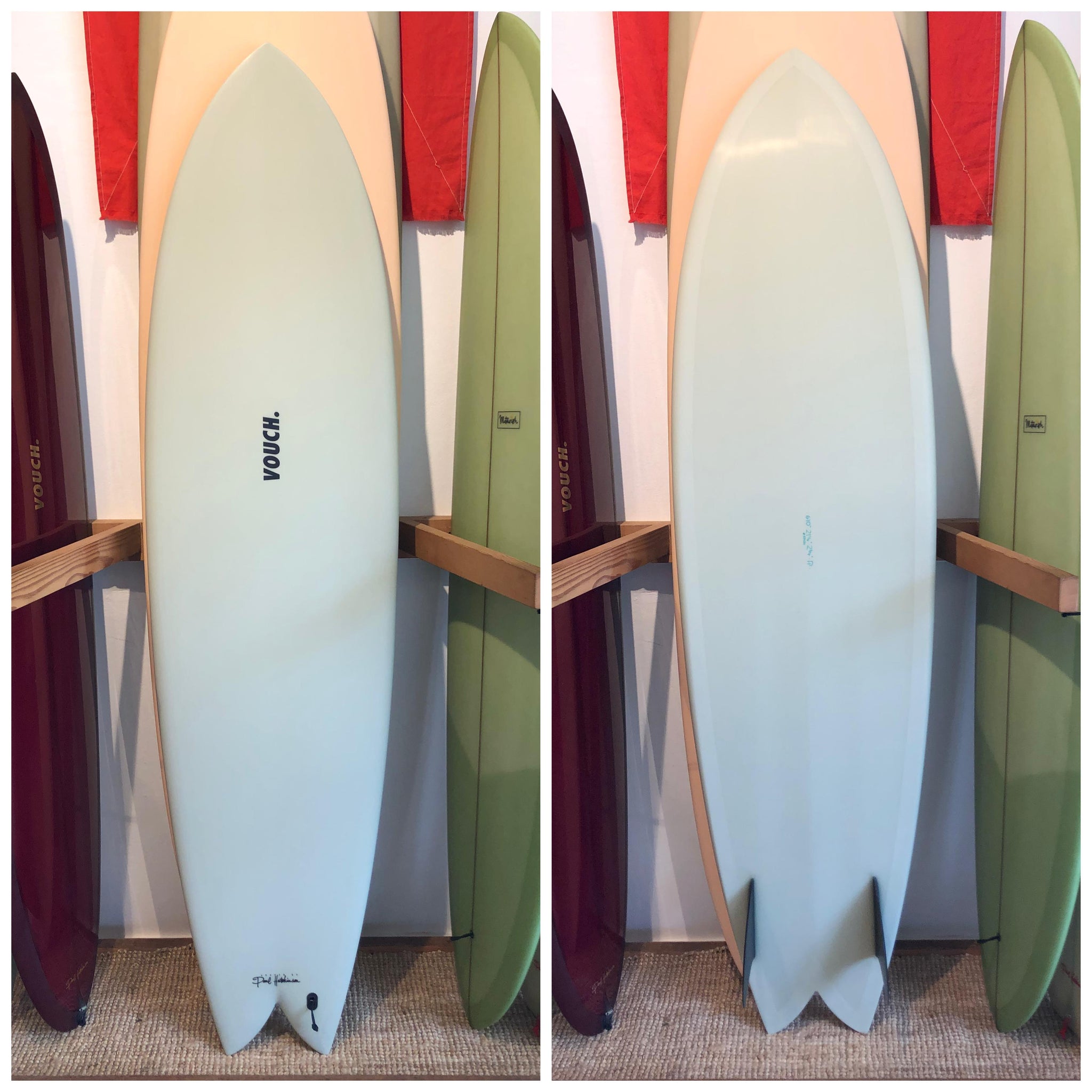 VOUCH 6’10” MID VISH ~ Sage Pigment-Keel Surf & Supply
