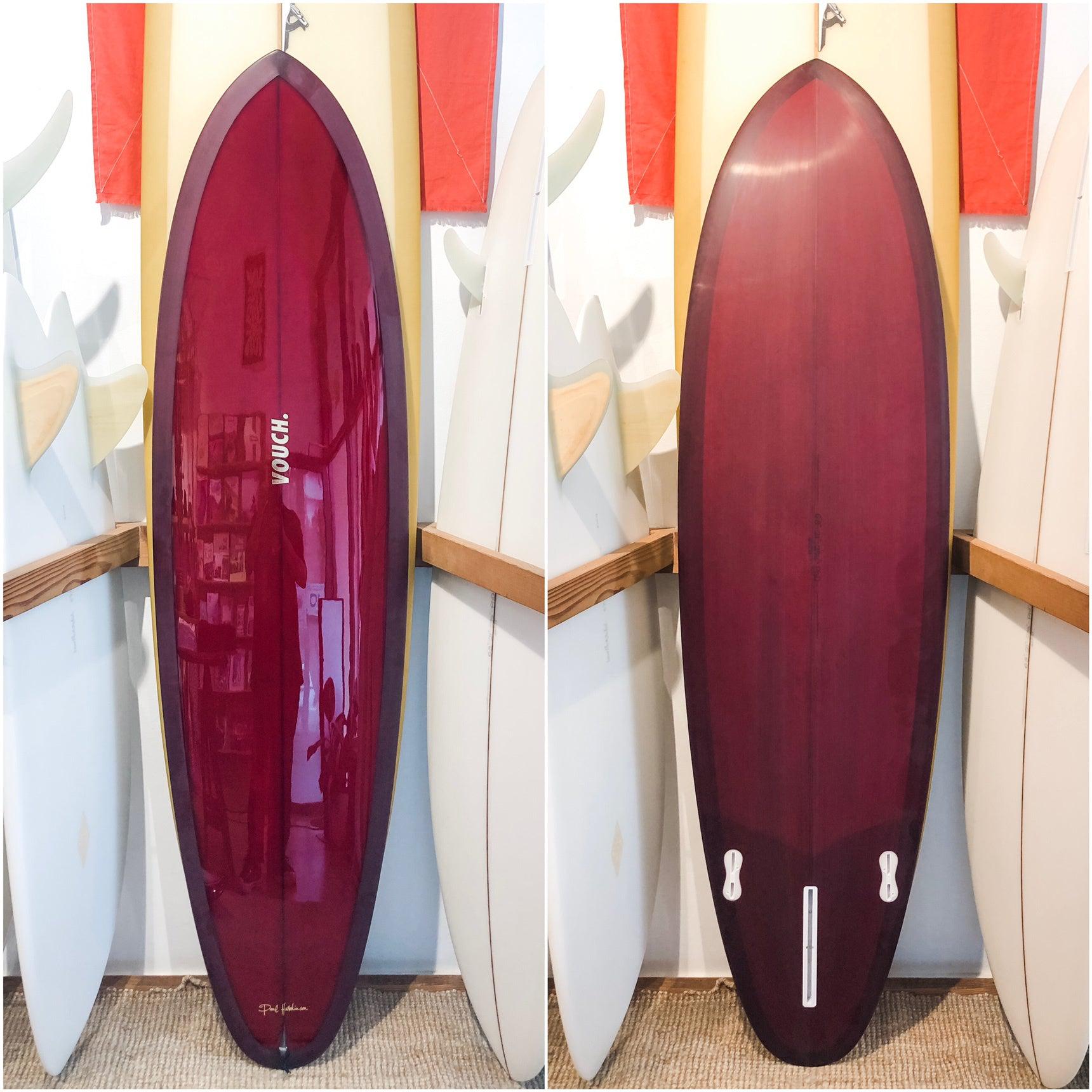 VOUCH 6'8" NUEVO ~ Burgundy tint ~ polished top deck-Keel Surf & Supply
