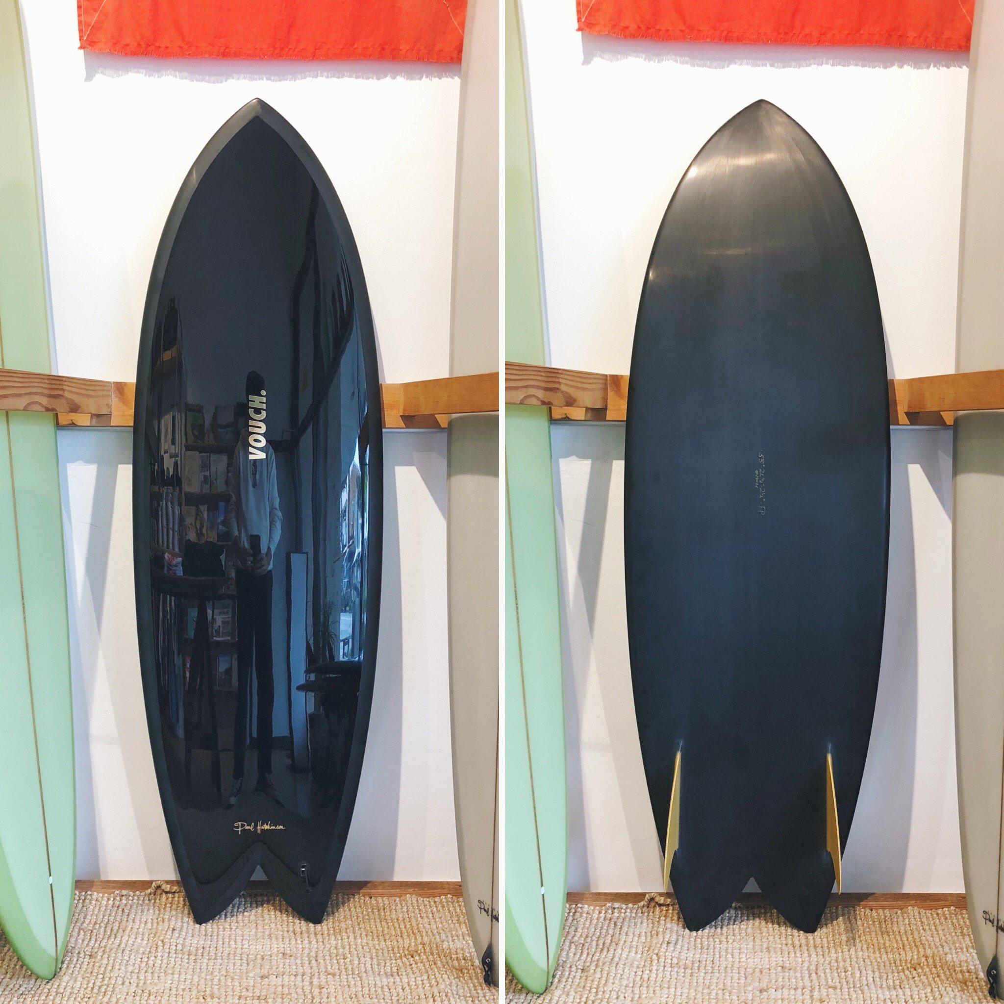 Vouch 5'5" Vish ~ Black & Gold-Keel Surf & Supply