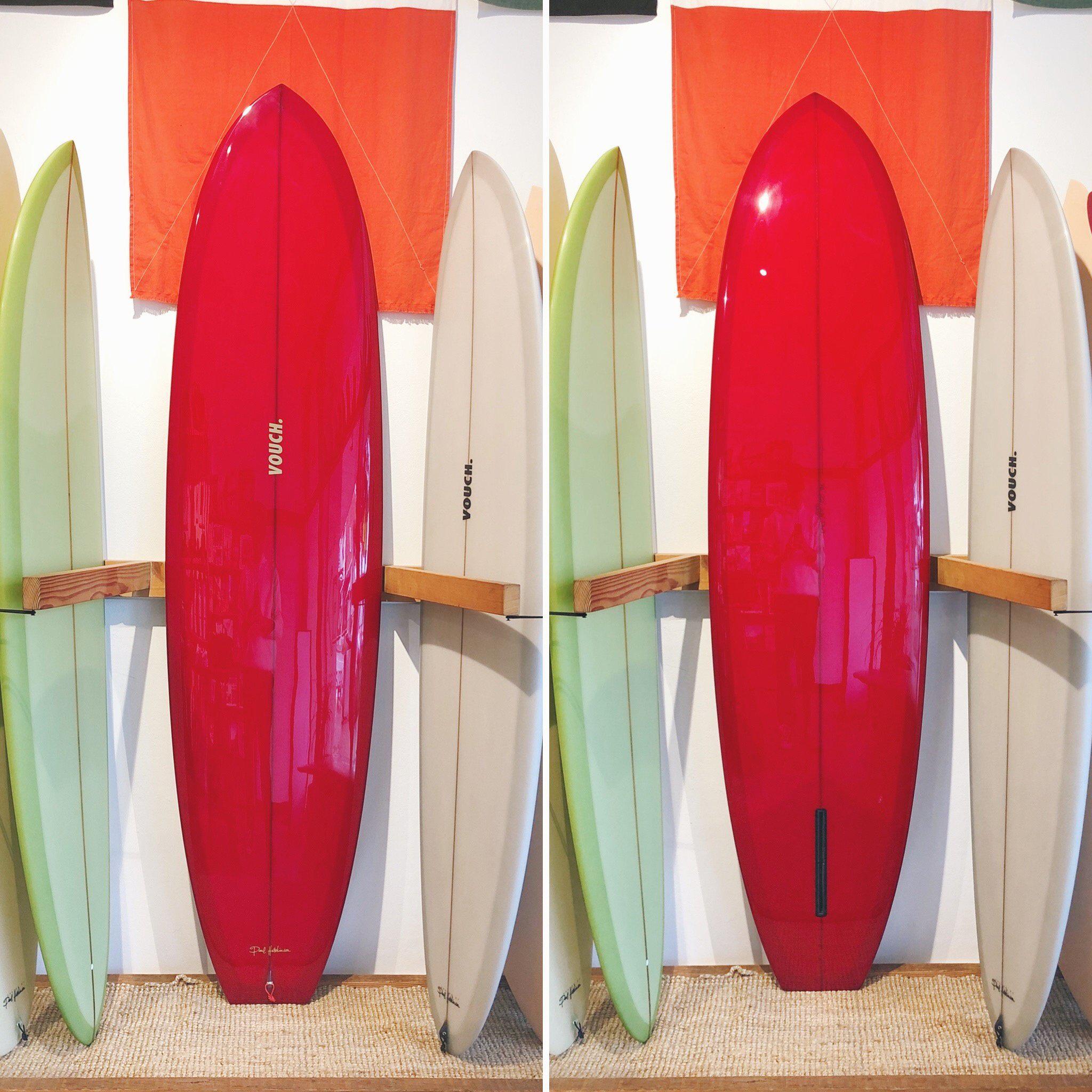 Vouch 7'6" ROLLED VEE 3 ~ Red Polished-Keel Surf & Supply