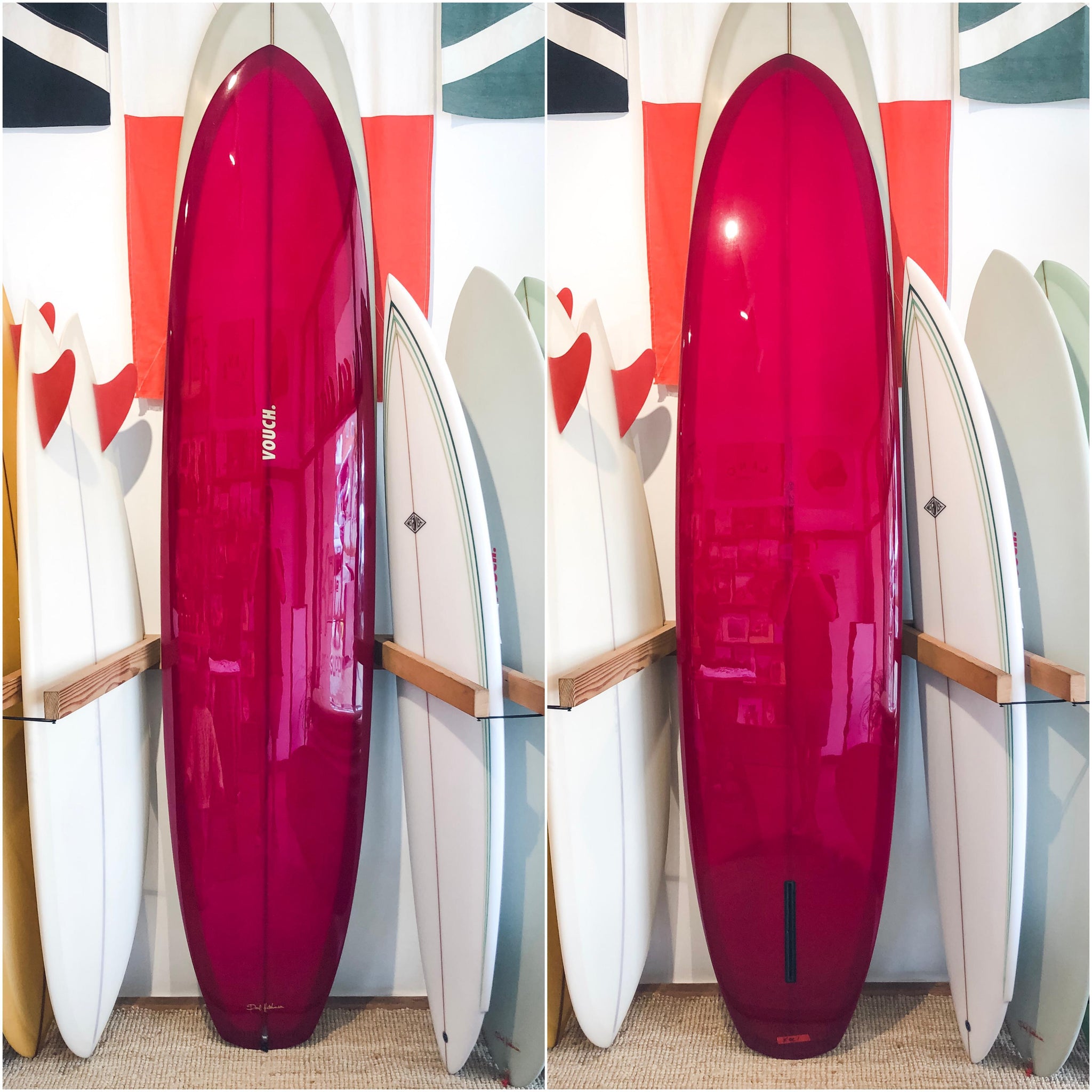 Vouch 8'4" Rolled Vee # 1 ~ Magenta-Keel Surf & Supply